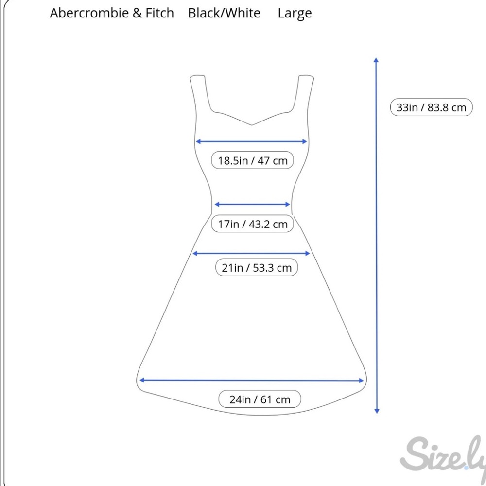Abercrombie & Fitch NWT Contrast Sweetheart Corset Mini Dress Size Large Black - Picture 13 of 13
